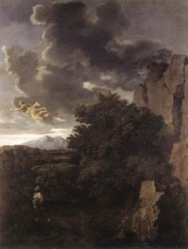 Nicolas Poussin : Hagar and the Angel
